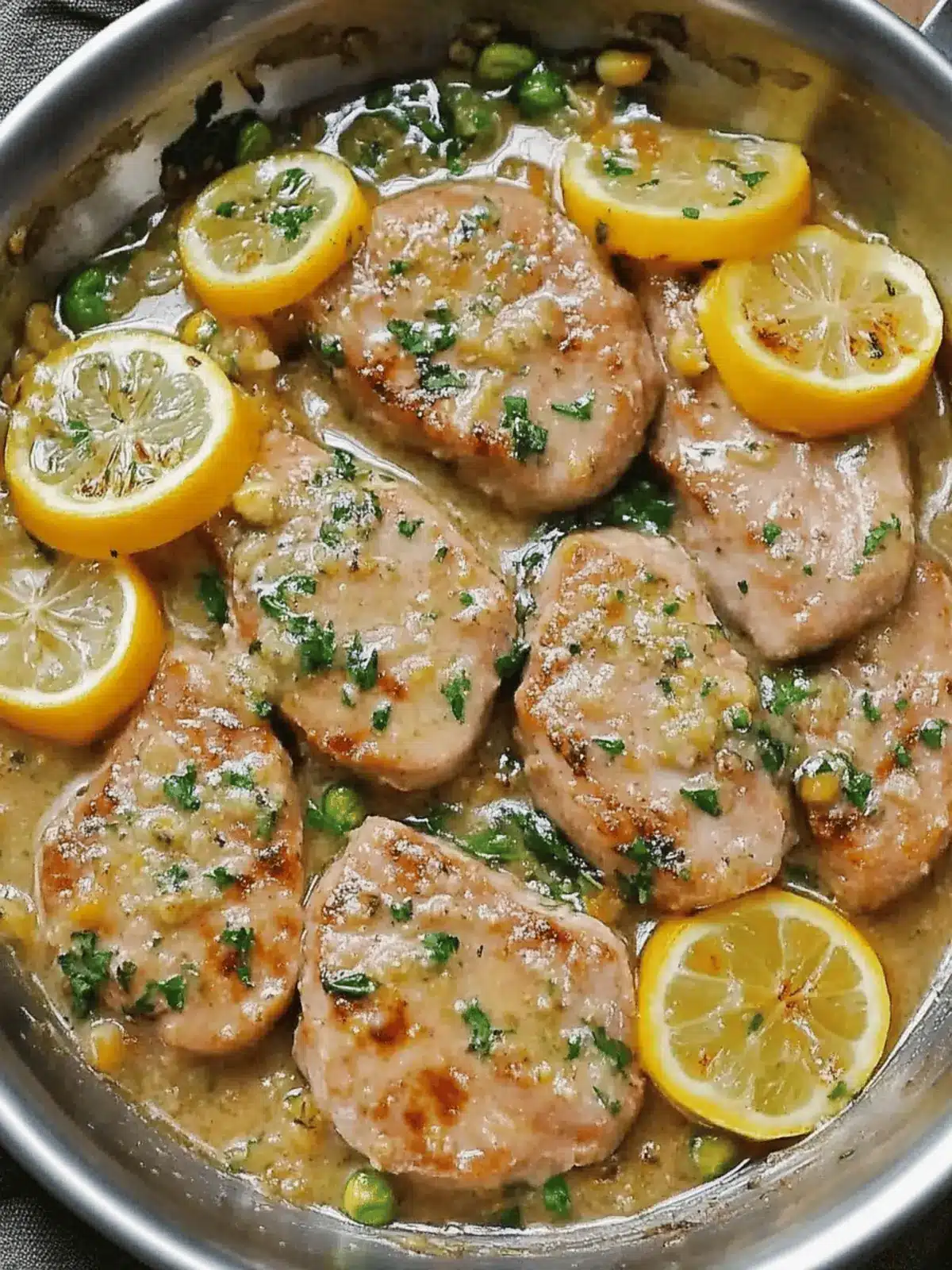 Pork Medallions with Picatta Sauce