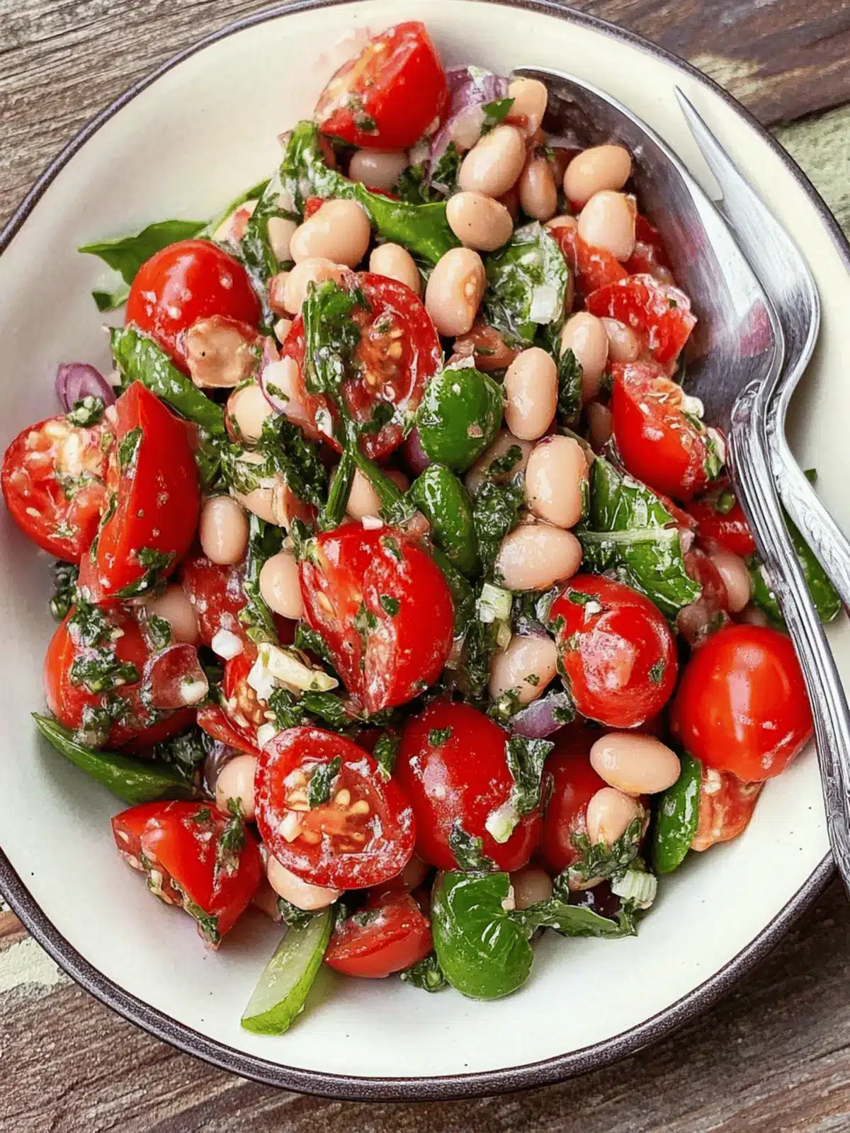 Speedy Tomato + Herby Bean Salad for a Fresh and Easy Lunch 5 Speedy Tomato + Herby Bean Salad