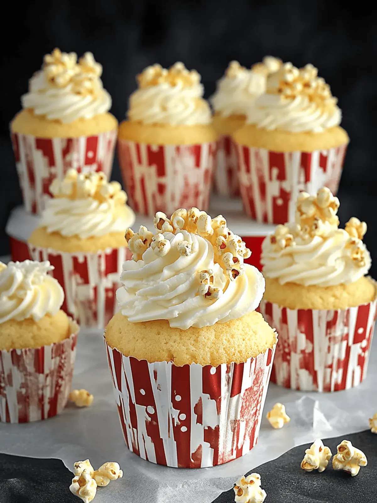 Buttered Popcorn Cupcakes