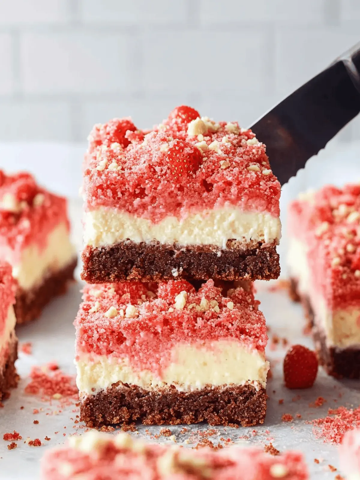 Decadent Strawberry Cheesecake Brownies You’ll Adore 3 Strawberry Cheesecake Brownies
