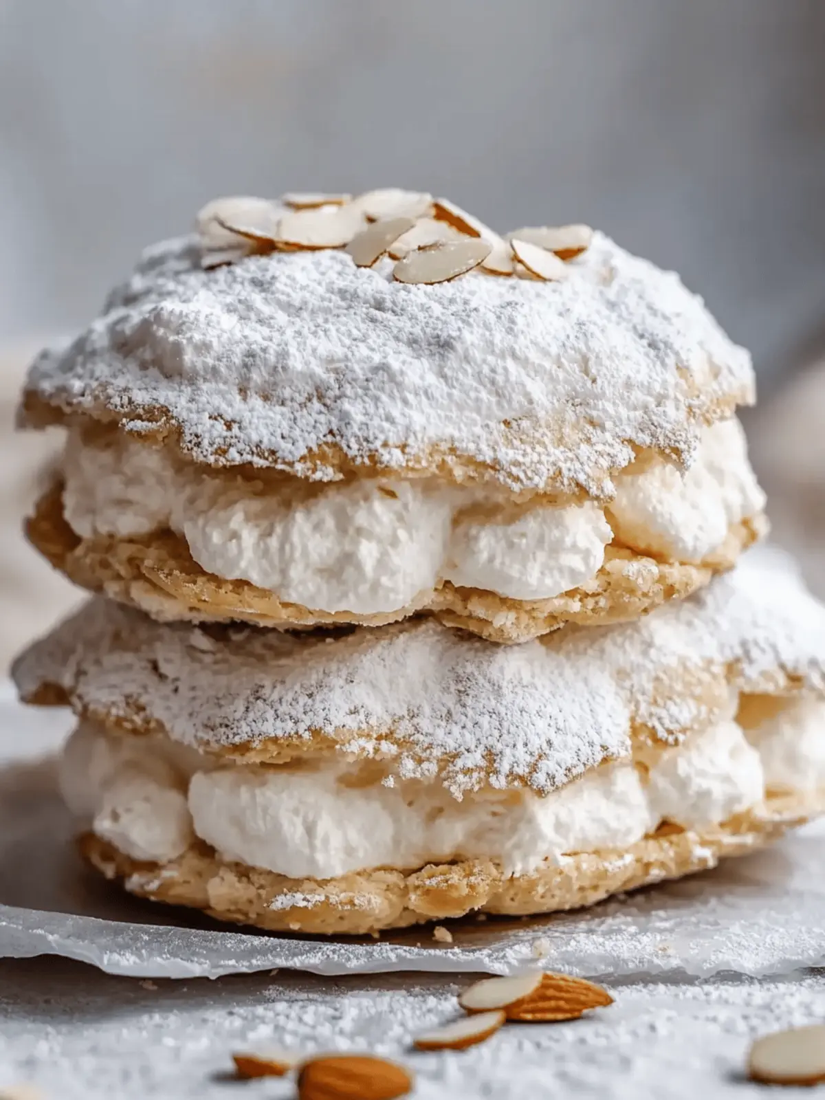 Almond Dacquoise Cream Clouds: A Light & Elegant French Treat 3 Almond Dacquoise Cream Clouds