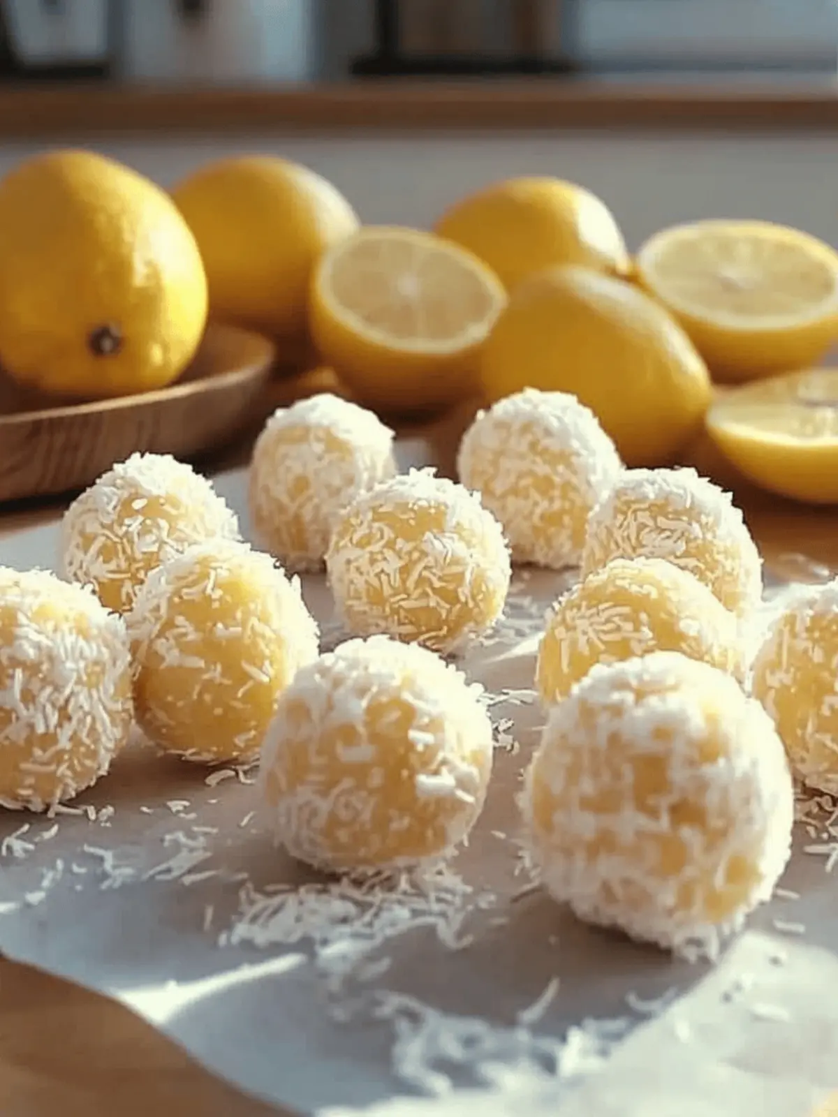 Lemon Coconut Protein Power Balls