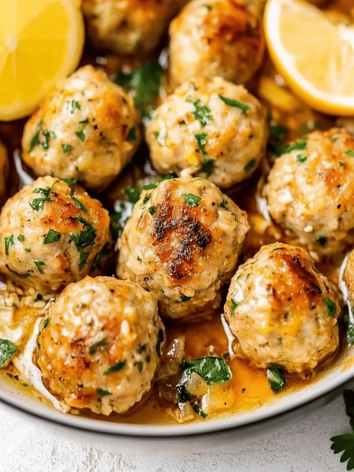 Chicken Romano Meatballs