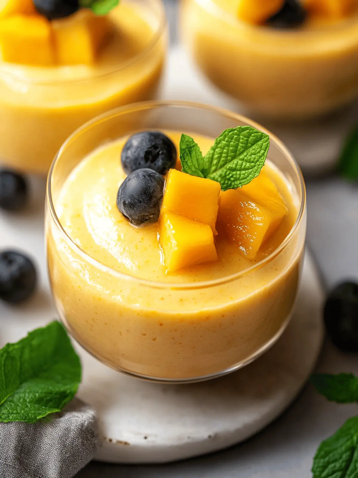 Creamy Mango Mousse (No Gelatin)