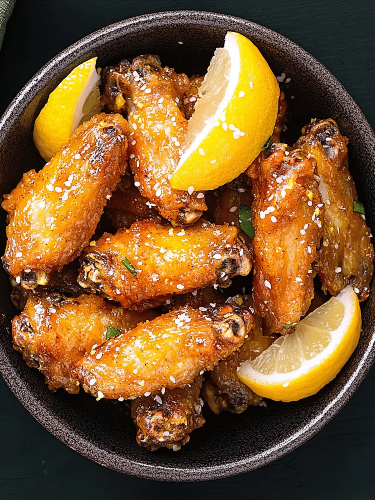 Crispy Honey Lemon Chicken Wings You Can't Resist Making 3 Honey Lemon Chicken Wings