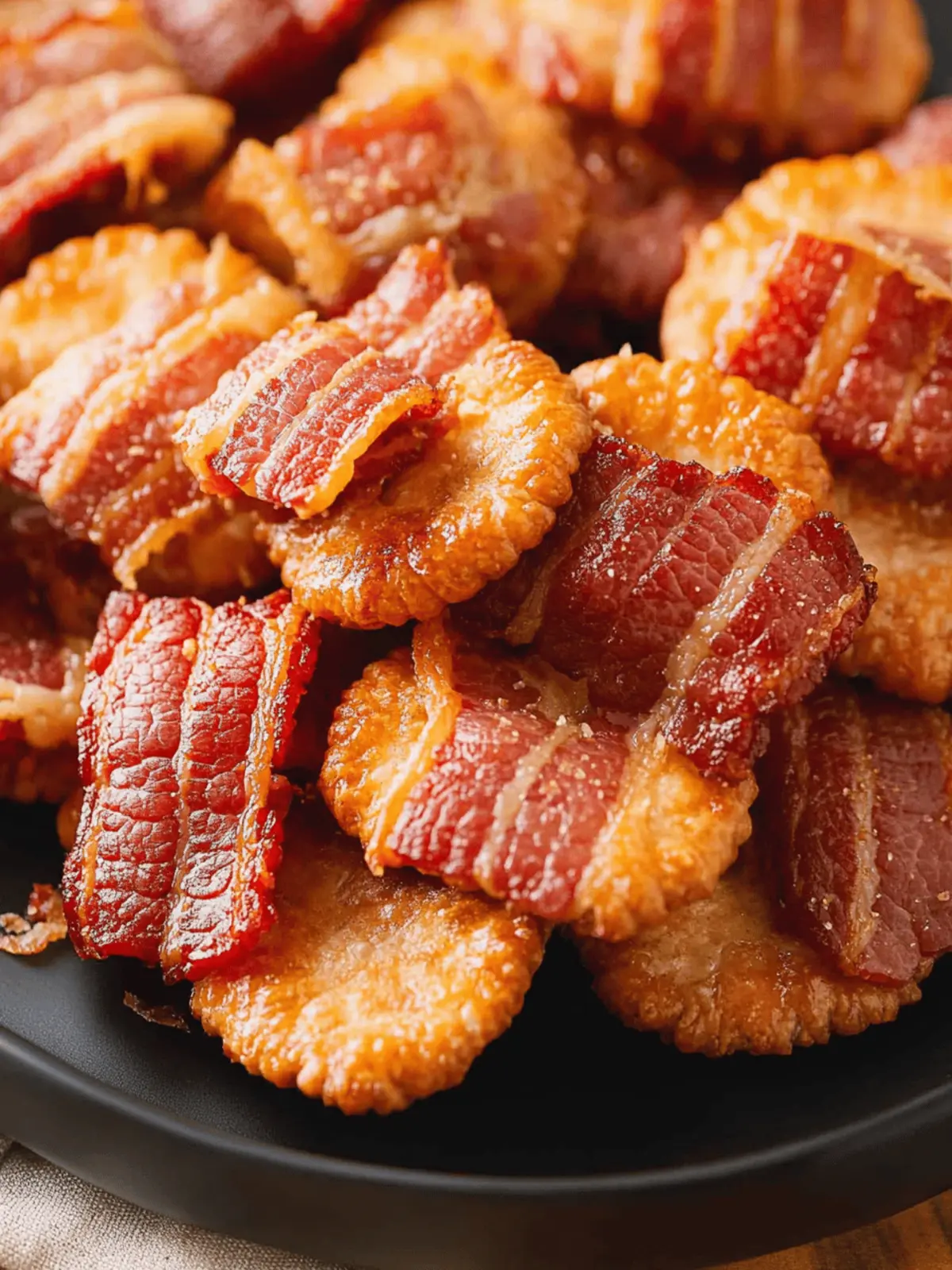 Cheesy Bacon Crackers