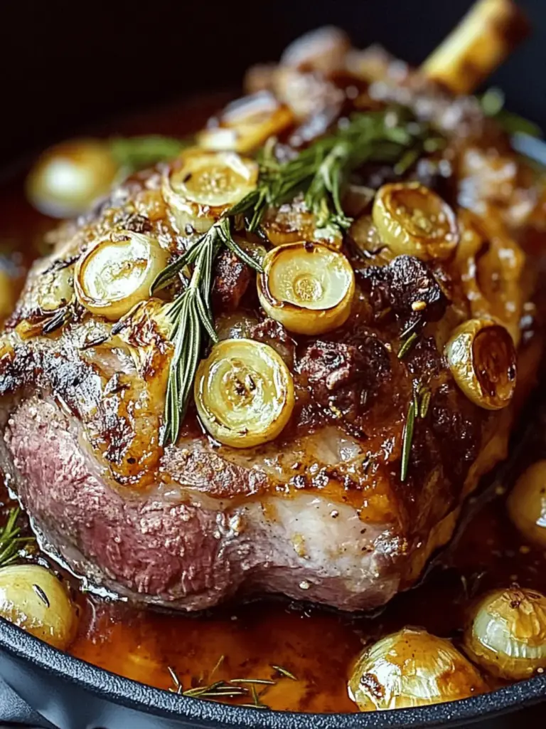 Tender Rosemary Garlic Lamb Shoulder