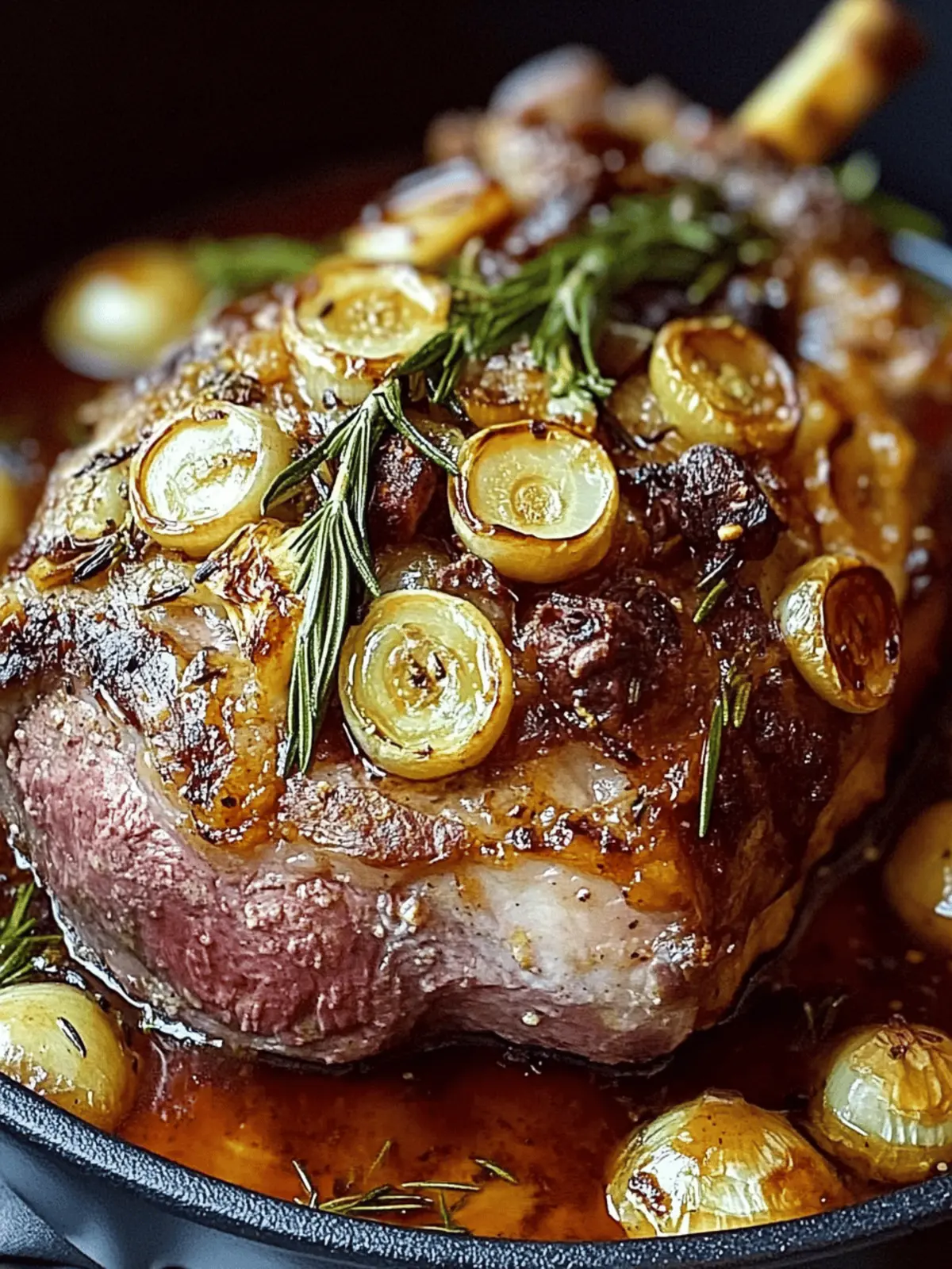 Tender Rosemary Garlic Lamb Shoulder