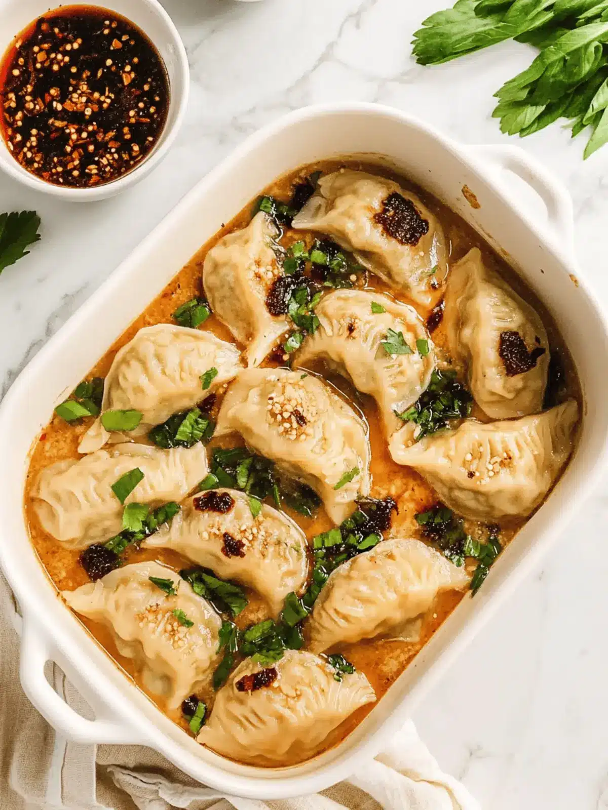 One Pan Dumplings in Red Curry Sauce: 15 Minute Dinner Delight 3 One Pan Dumplings (15 minute dinner!)