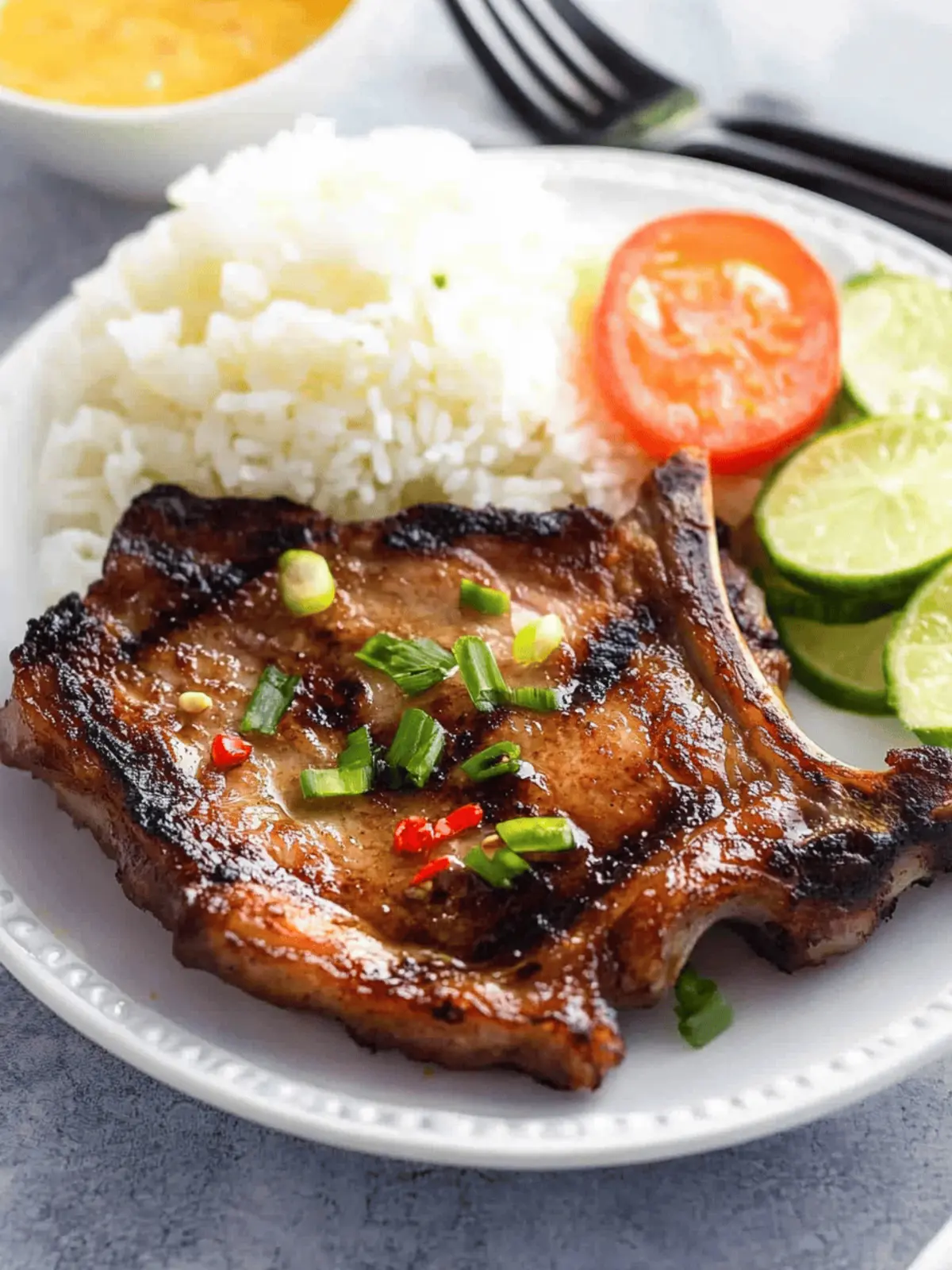 Vietnamese Lemongrass Pork Chop