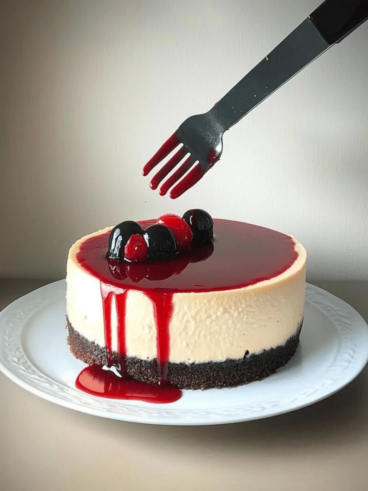 Bloody Good Halloween Cheesecake