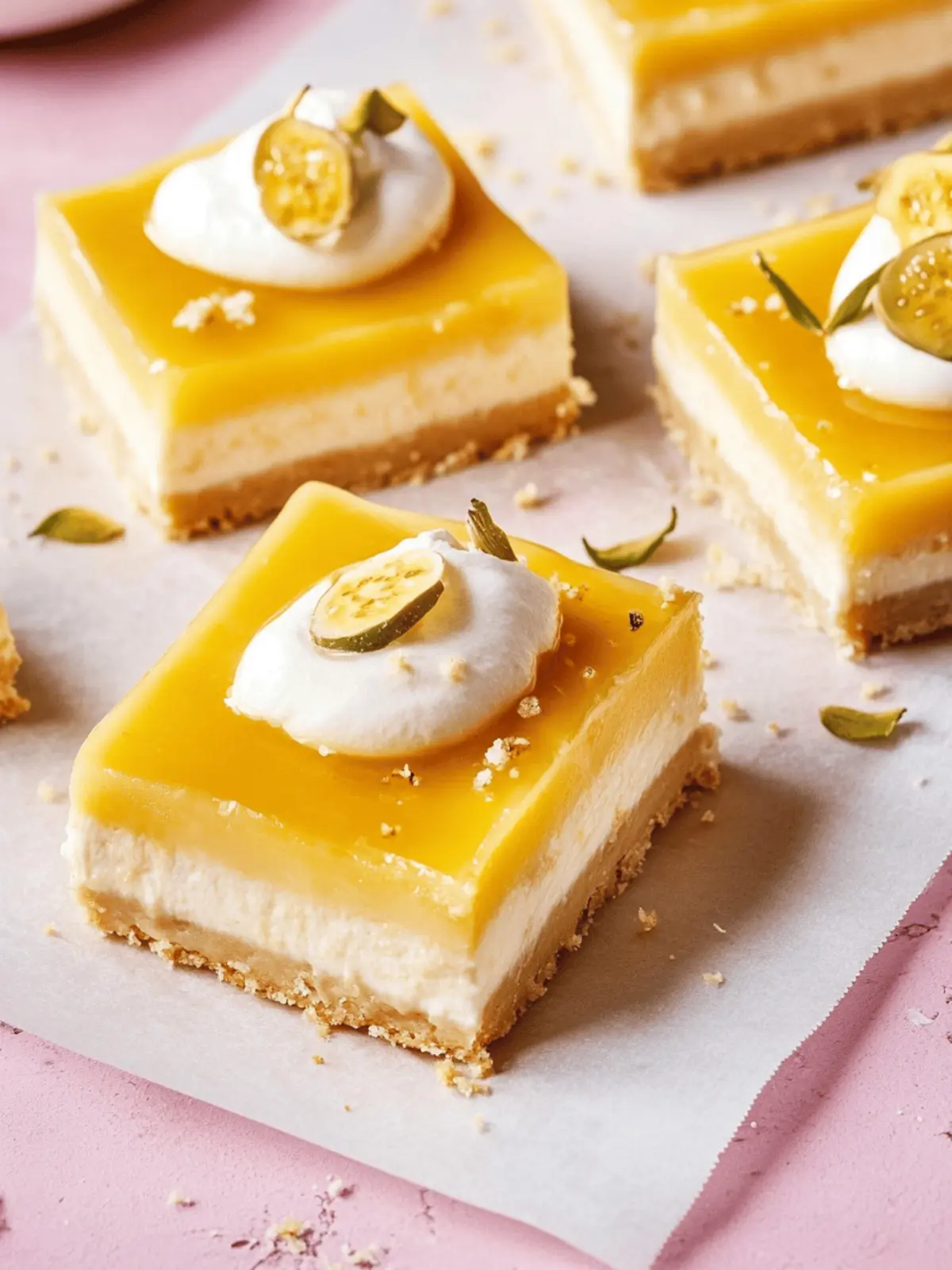 Dreamy Lilikoi Cheesecake Bars