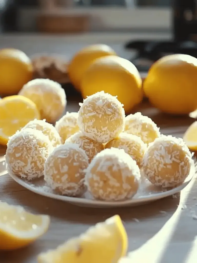 Lemon Coconut Protein Power Balls
