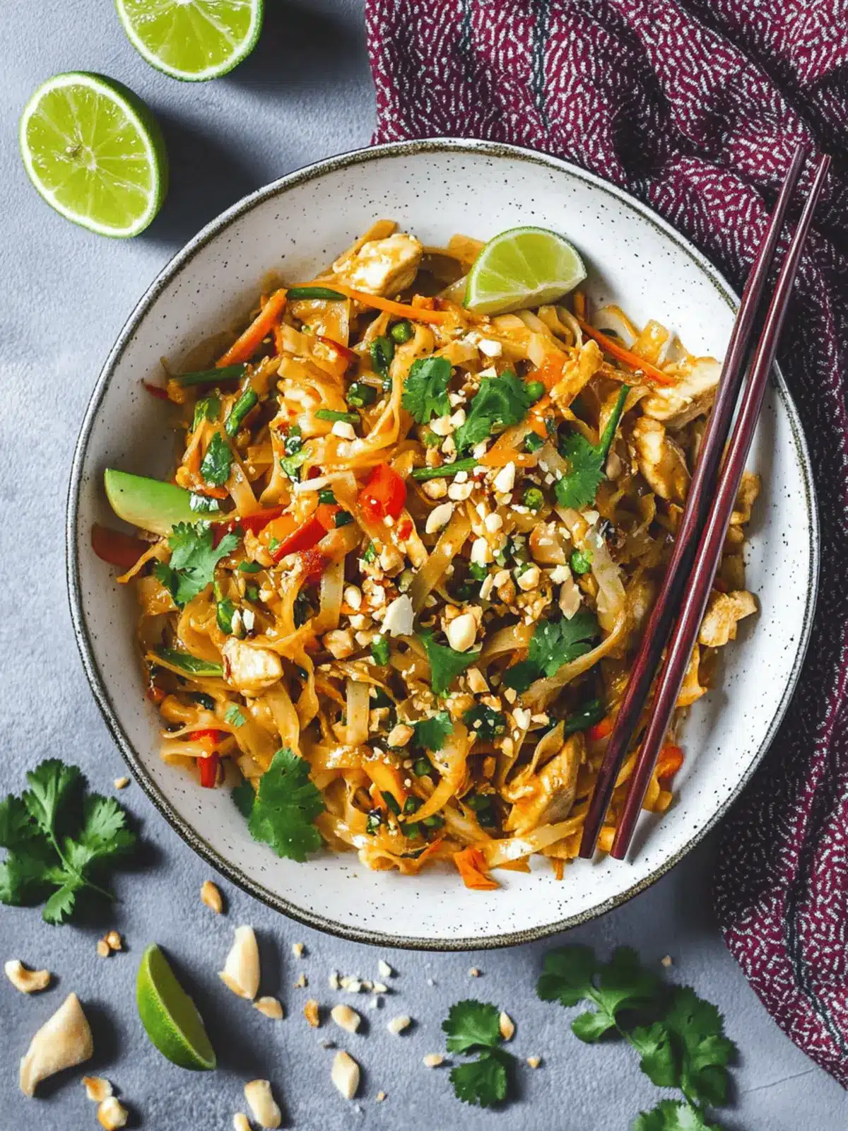 Spicy Chicken Pad Thai