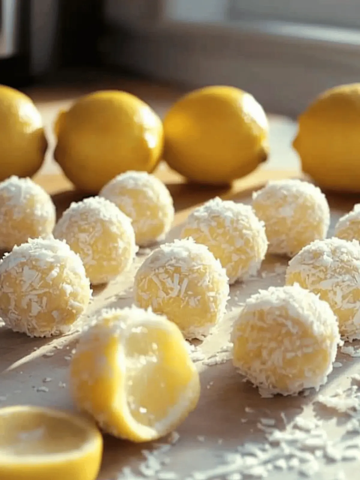 Lemon Coconut Protein Power Balls