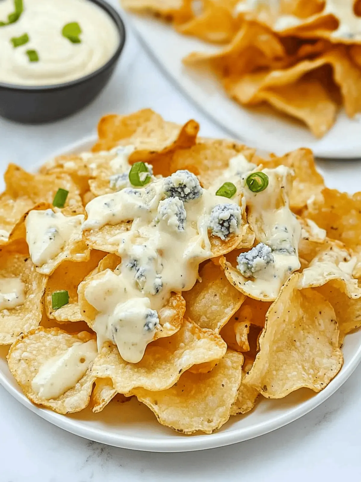 Copycat Bennigan’s Blue Cheese Chips