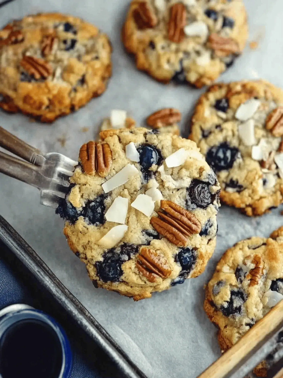 Blueberry Coconut Pecan Cookies