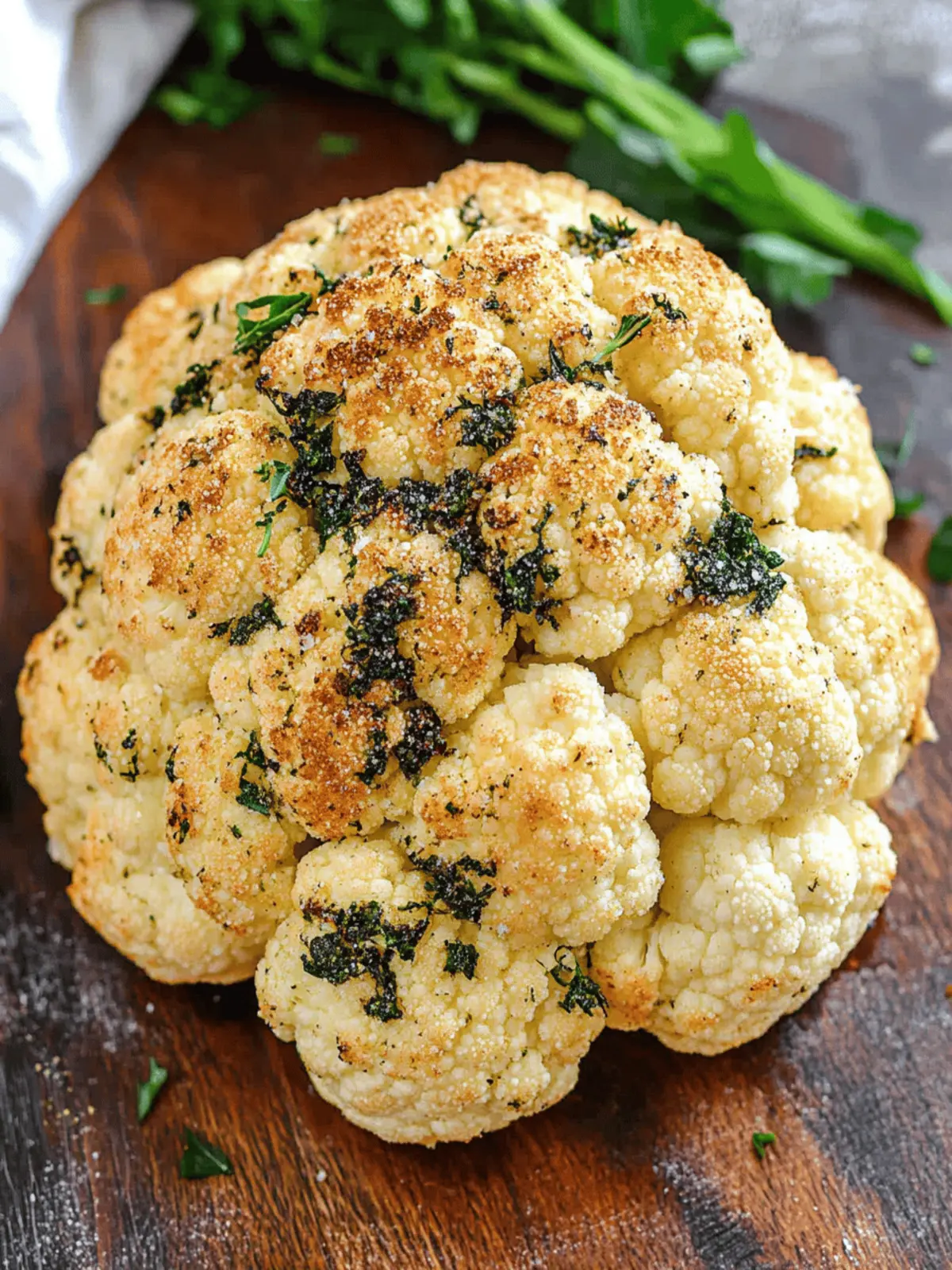 Savory Whole Roasted Cauliflower: A Perfect Fam-Bam Dish 3 Whole Roasted Cauliflower