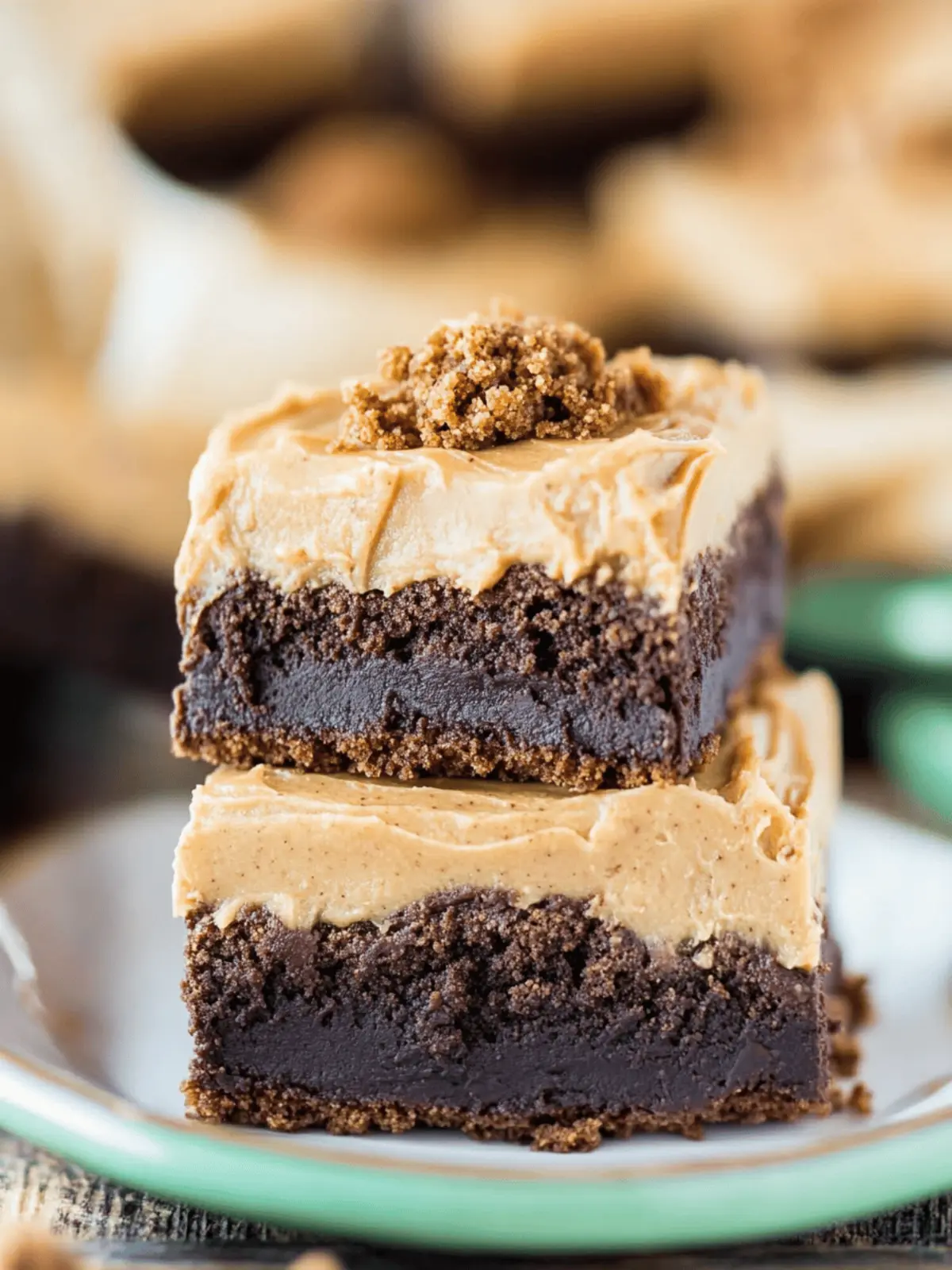 Cookie Butter Brownies with Cookie Butter Frosting