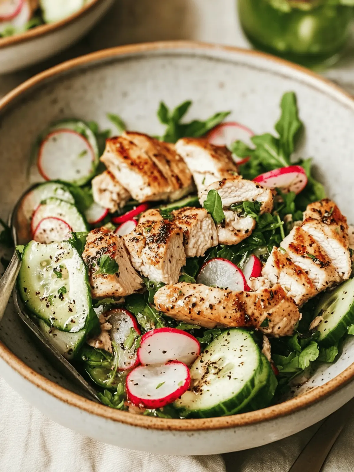 Radish Cucumber Salad with Black Pepper Chicken Delight 3 Radish Cucumber Salad with Black Pepper Chicken