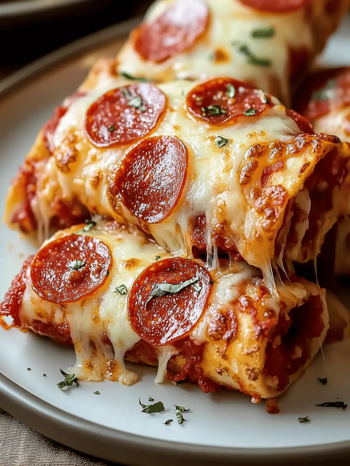 Cheesy Pepperoni Pizza Roll-Ups