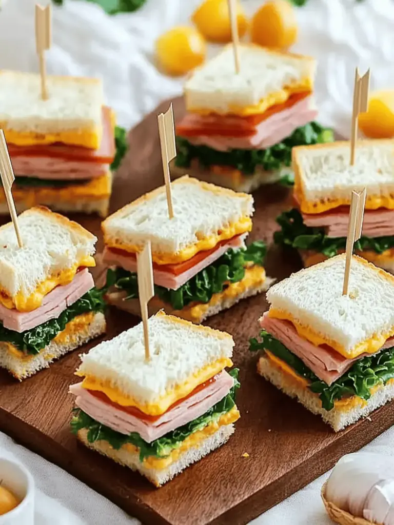 Juicy Mini Sandwiches for Parties