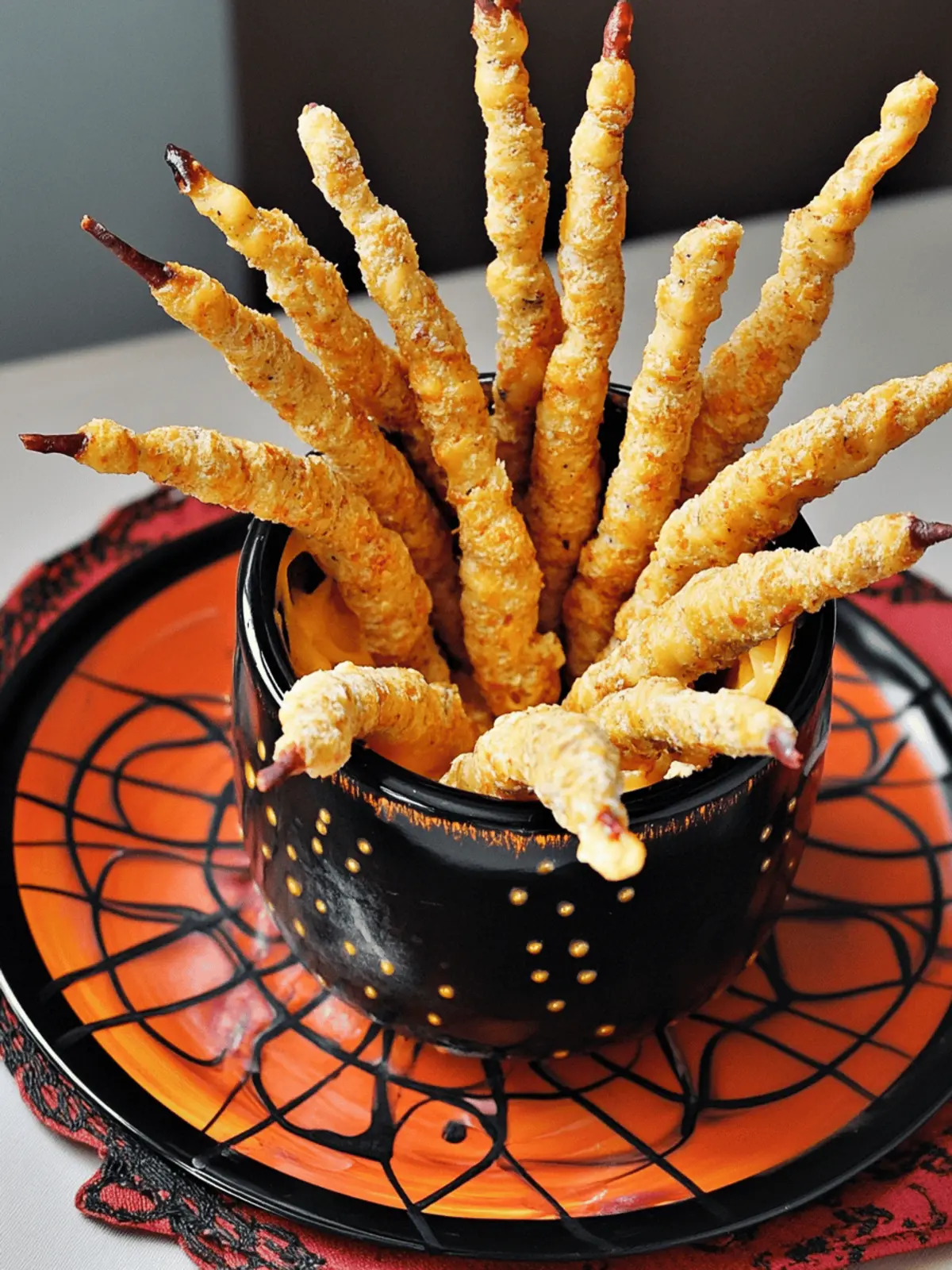 Cheddar Witches’ Fingers (Spooky Cheese Straws)