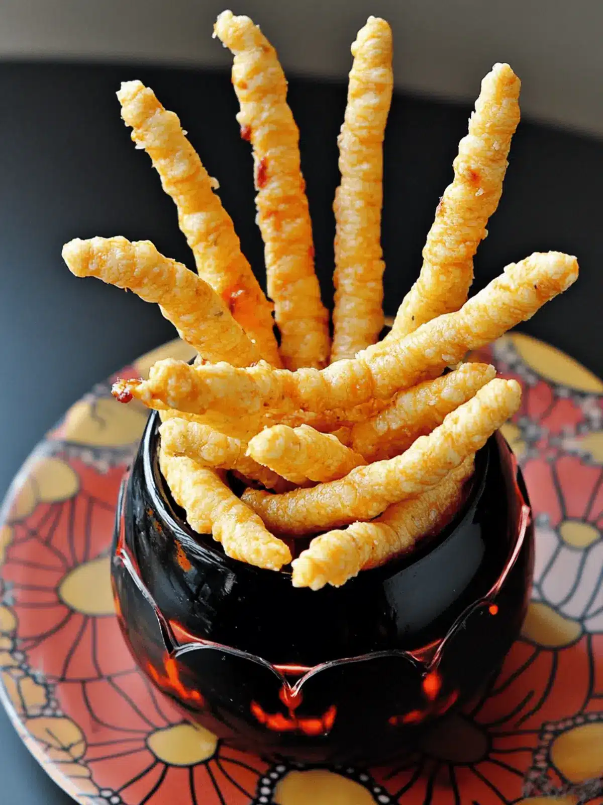Cheddar Witches’ Fingers (Spooky Cheese Straws)