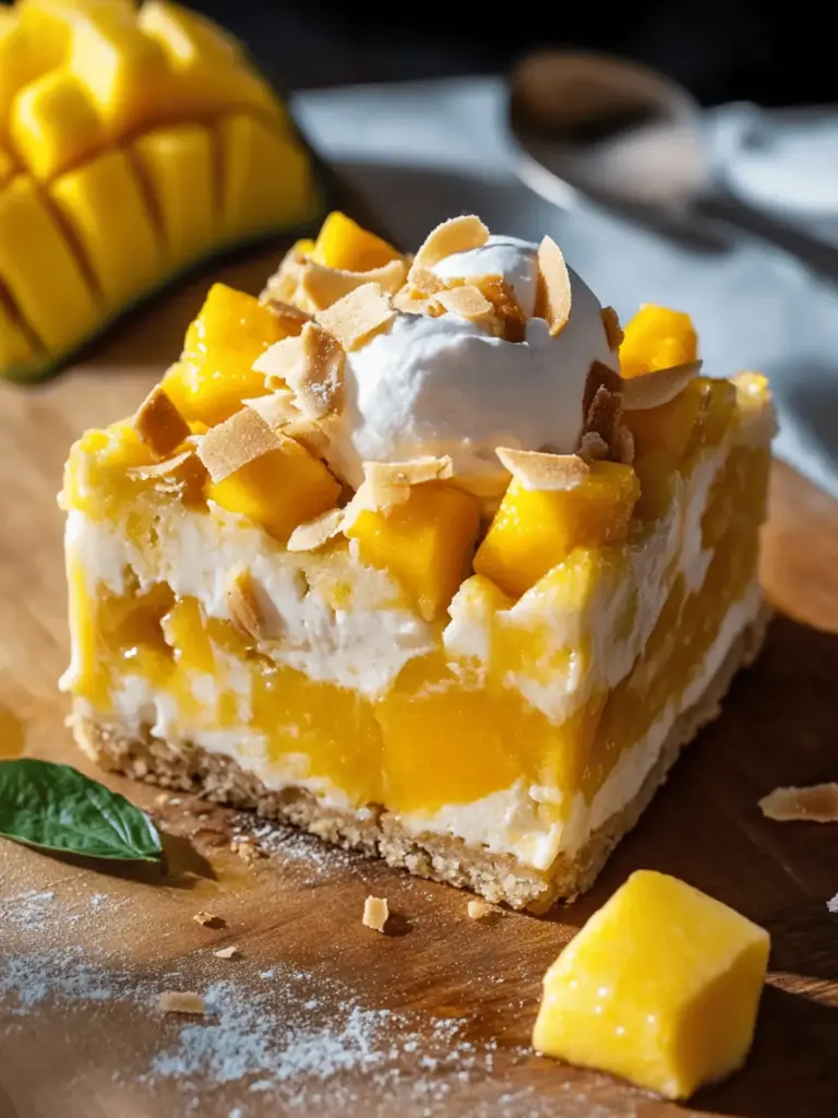 Mango Coconut Bread Pudding