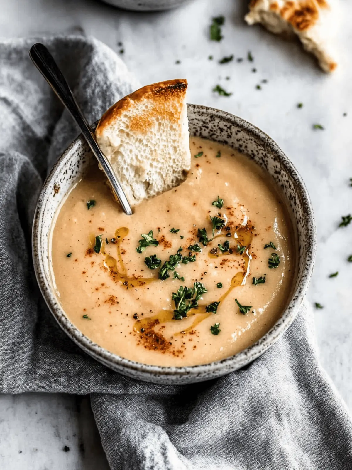 Creamy Roasted Garlic Cauliflower Soup for Cozy Nights 3 Creamy Roasted Garlic Cauliflower Soup
