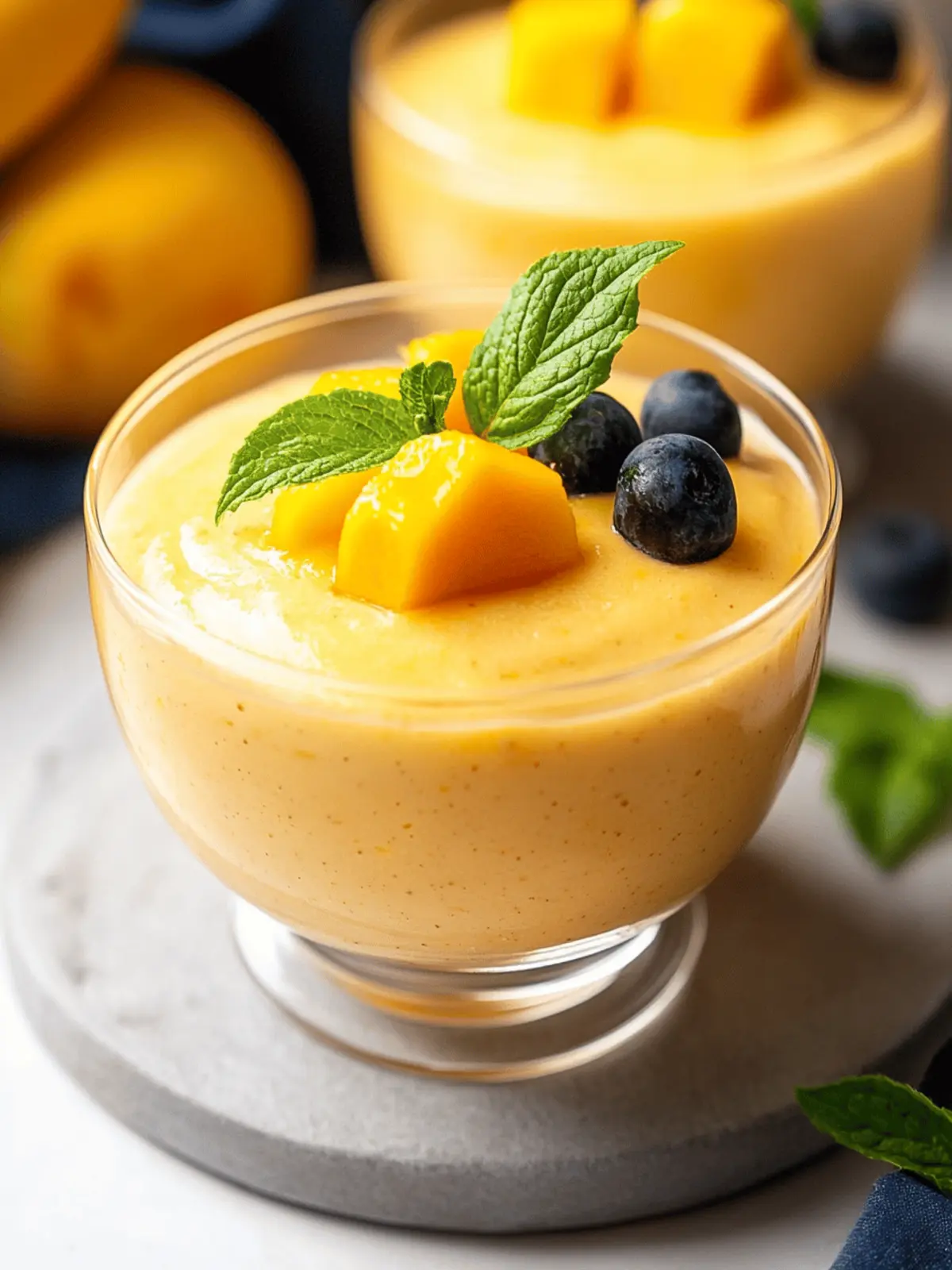 Creamy Mango Mousse (No Gelatin)