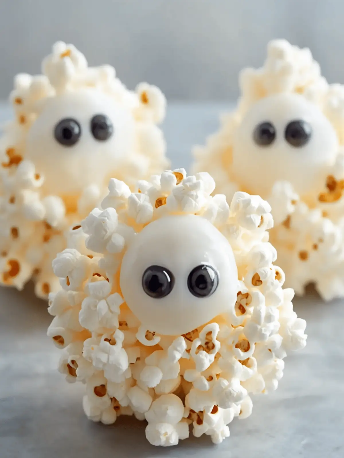 Ghost Popcorn Balls