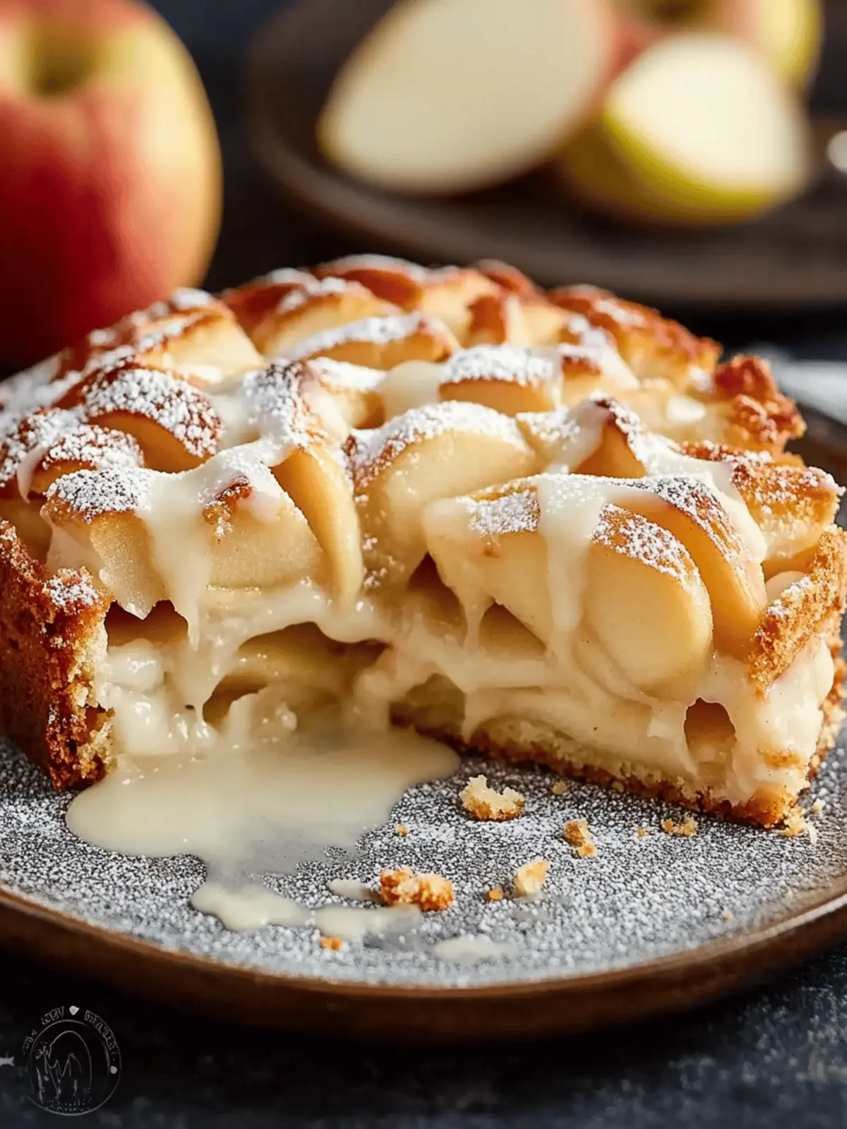 Easy Swedish Apple Cake