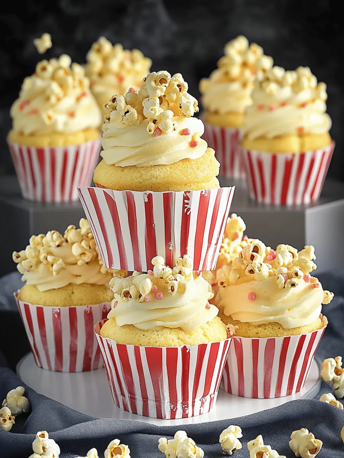 Buttered Popcorn Cupcakes