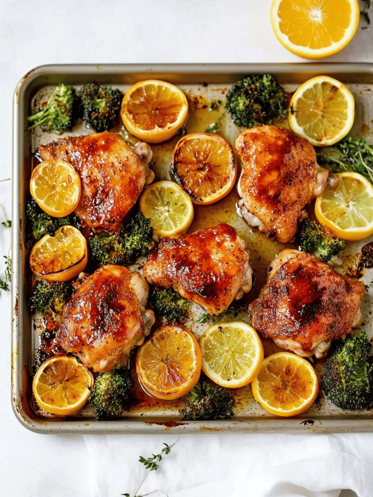 Easy Sheet Pan Citrus-Glazed Chicken for Effortless Delights 4 Sheet Pan Citrus-Glazed Chicken