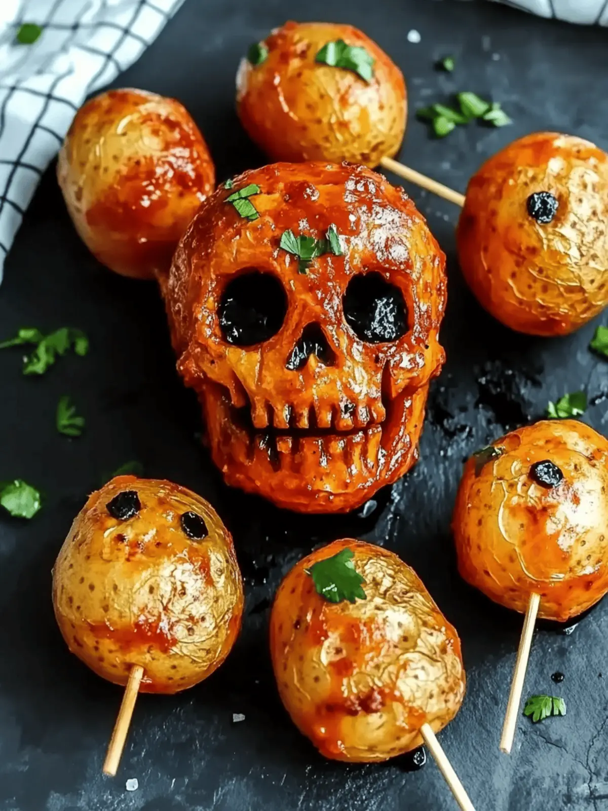 Creepy Skull Potatoes
