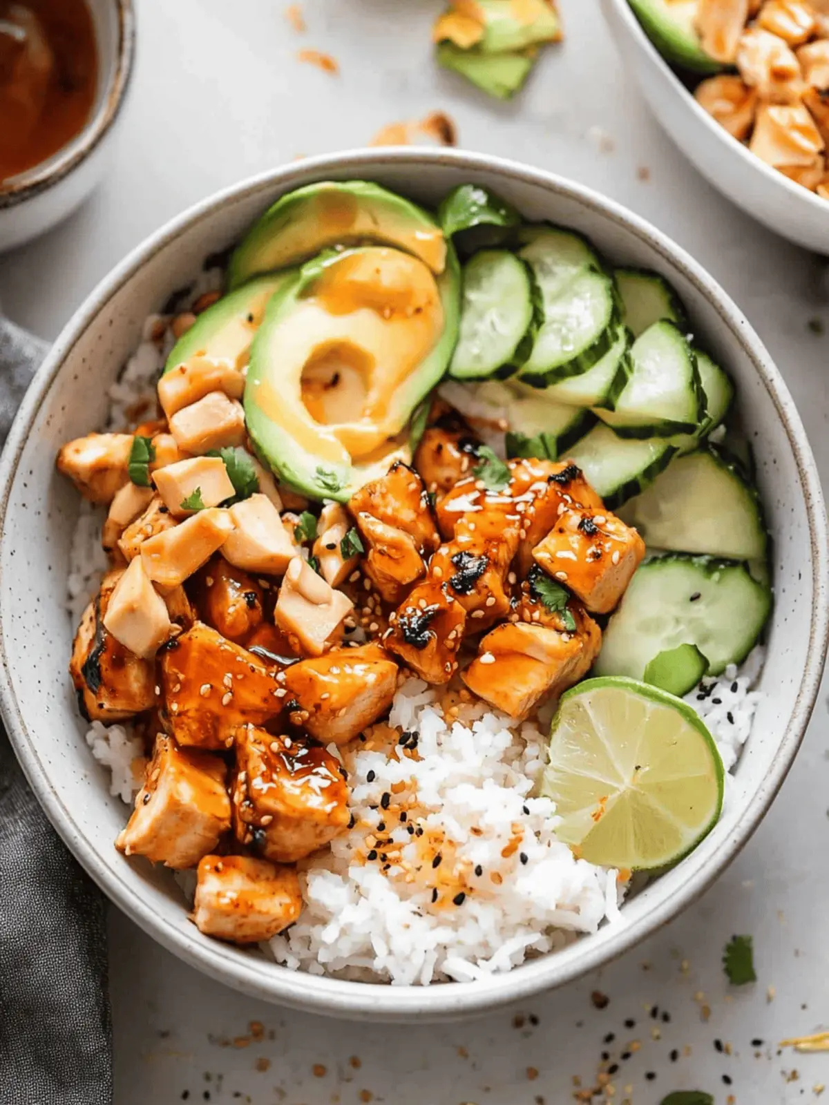 Hot Honey Chicken Bowls