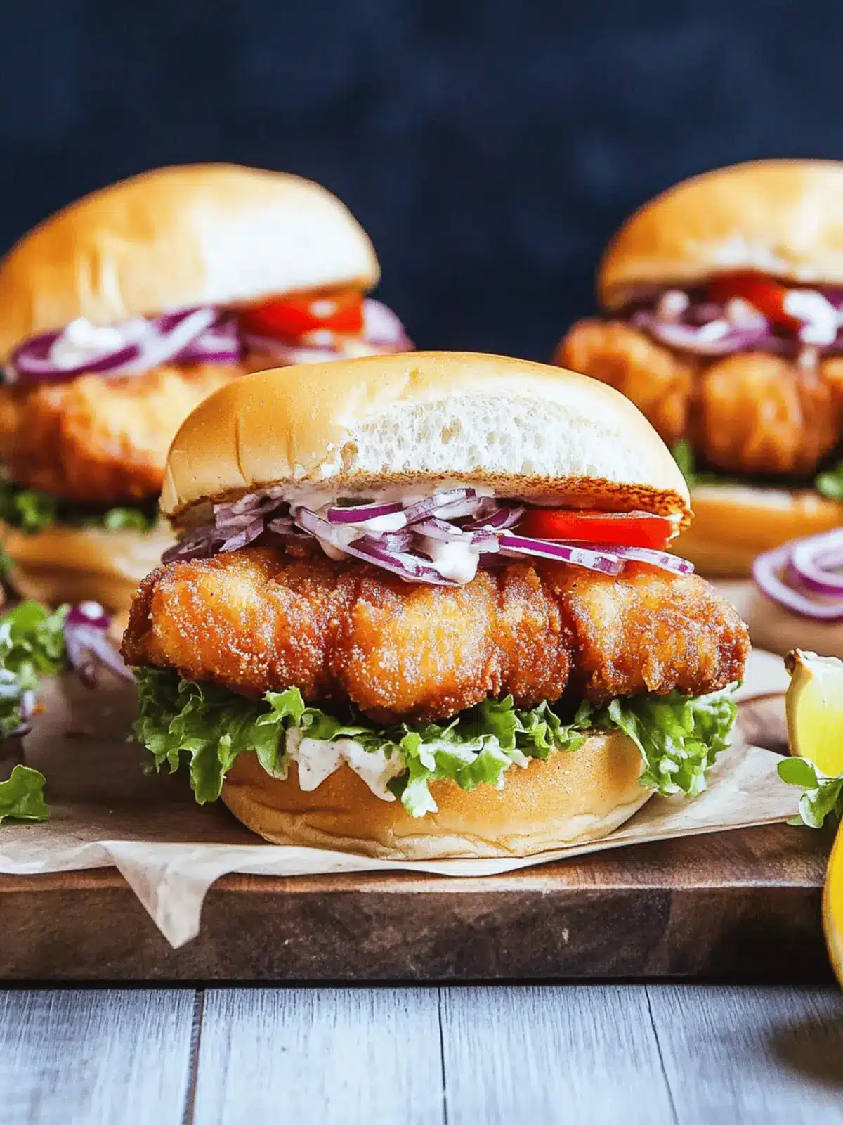 Fried Catfish Sandwiches