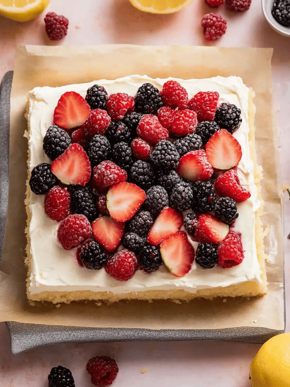 Lemon Berry Mascarpone Cake to Brighten Your Day 2 Lemon Berry Mascarpone Cake