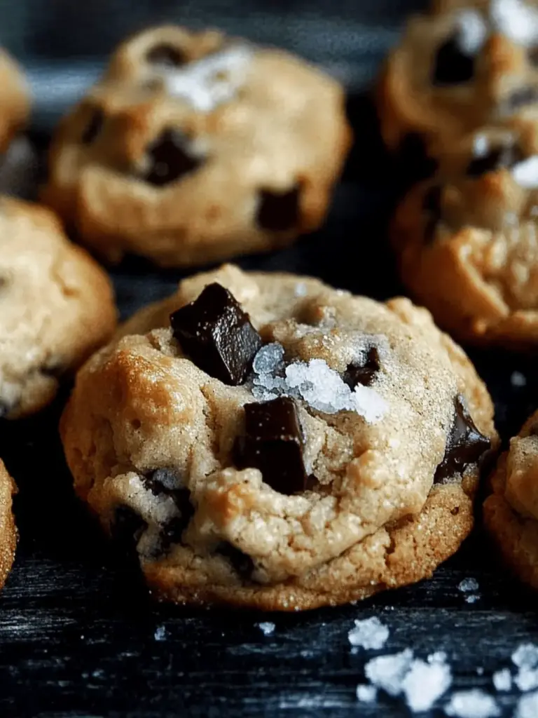 Salted Tahini Chocolate Chunk Cookies