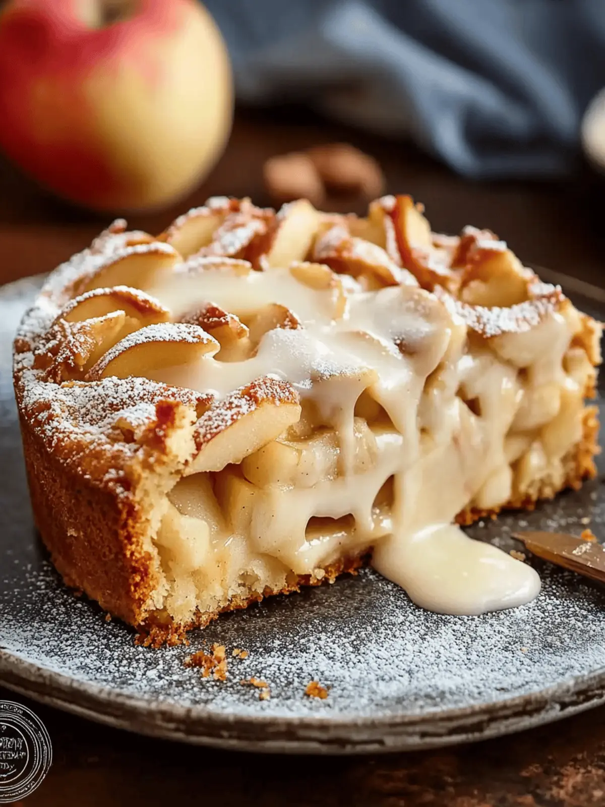 Easy Swedish Apple Cake