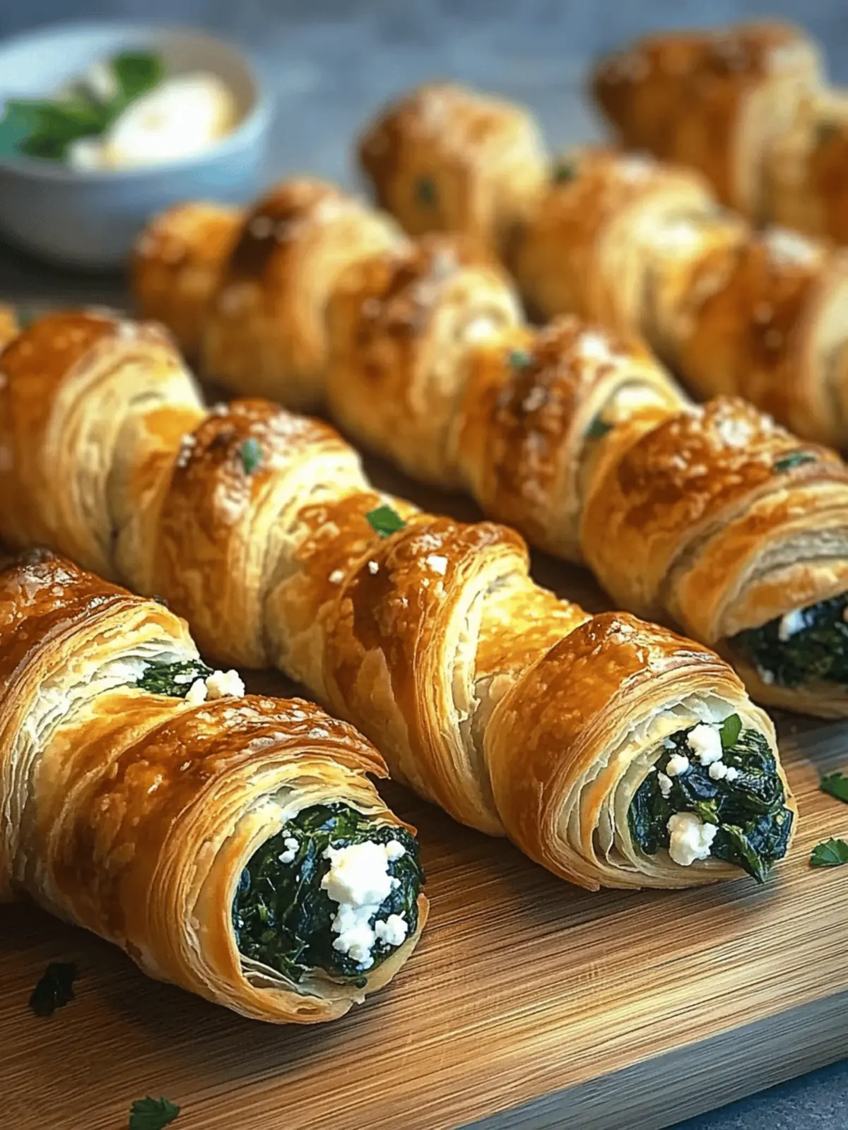 Spinach and Feta Puff Pastry Twists for Quick Party Pleasures 2 Spinach and Feta Puff Pastry Twists