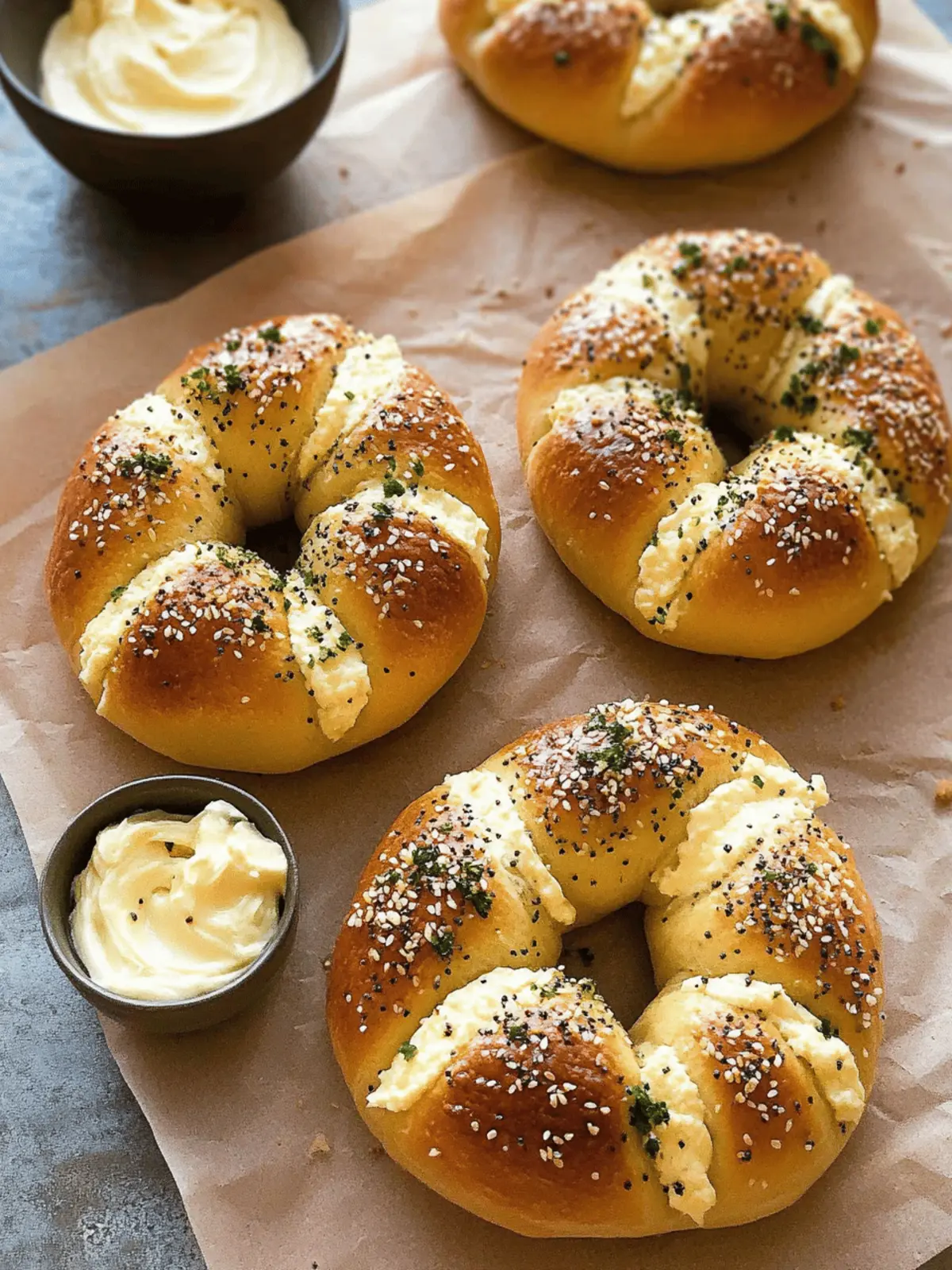 Cream Cheese Stuffed Garlic Bagel Bliss You Can Make at Home 2 Cream Cheese Stuffed Garlic Bagel
