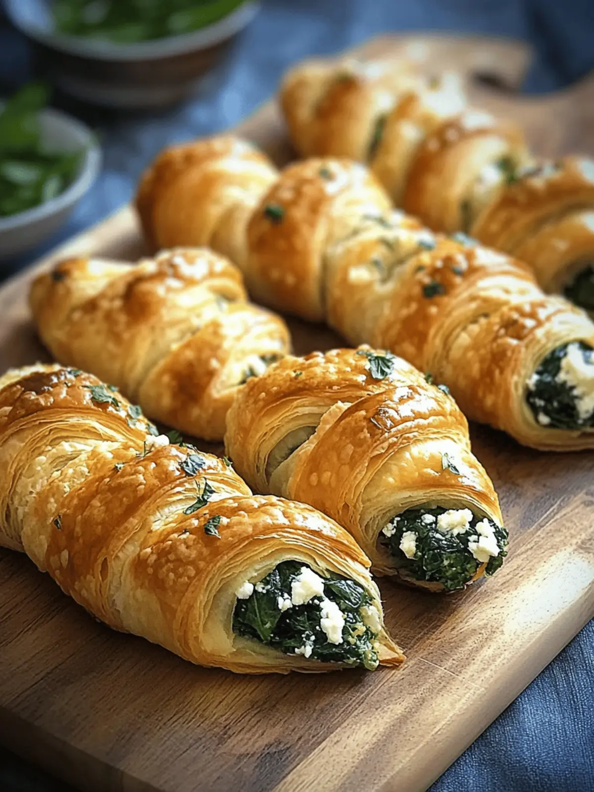 Spinach and Feta Puff Pastry Twists for Quick Party Pleasures 4 Spinach and Feta Puff Pastry Twists