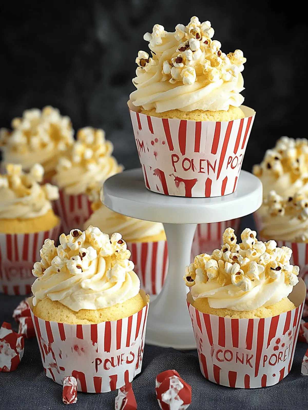 Buttered Popcorn Cupcakes