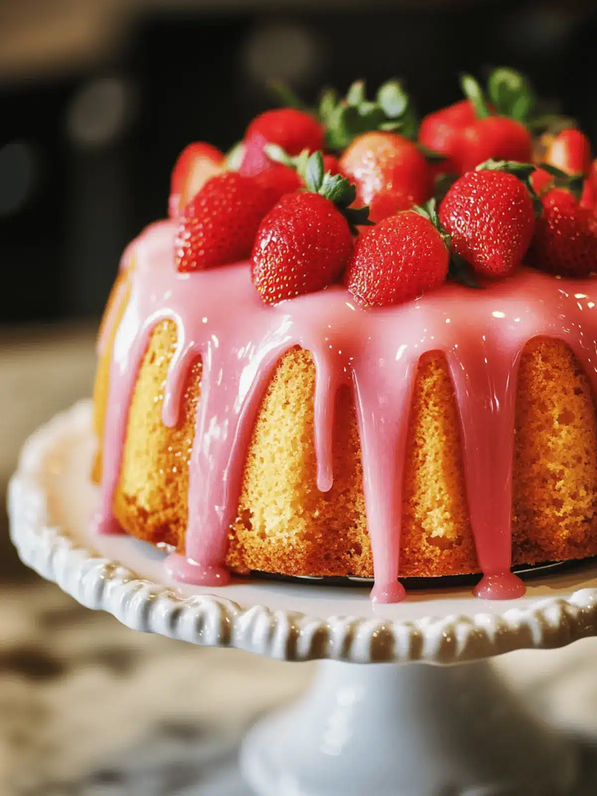 Irresistible Strawberry Pound Cake with Sweet Glaze Delight 5 Strawberry Pound Cake