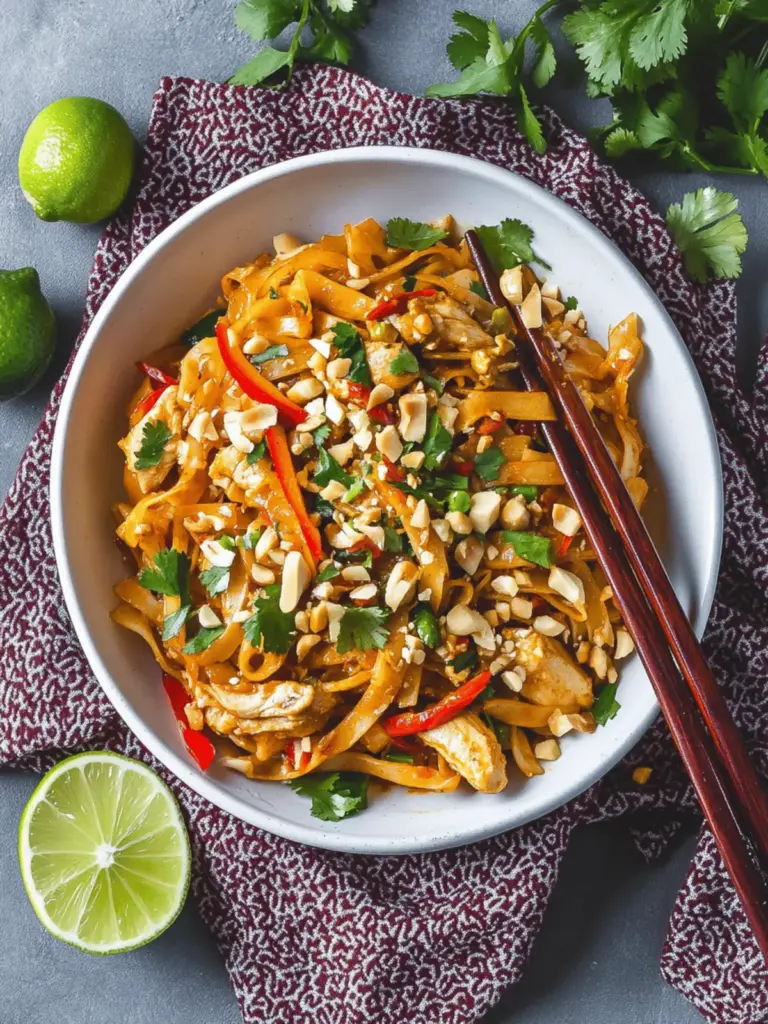 Spicy Chicken Pad Thai