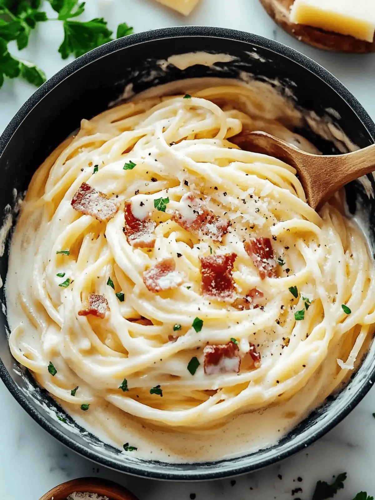 Savor Creamy Bacon Carbonara Pasta for Ultimate Comfort! 4 Creamy Bacon Carbonara Pasta