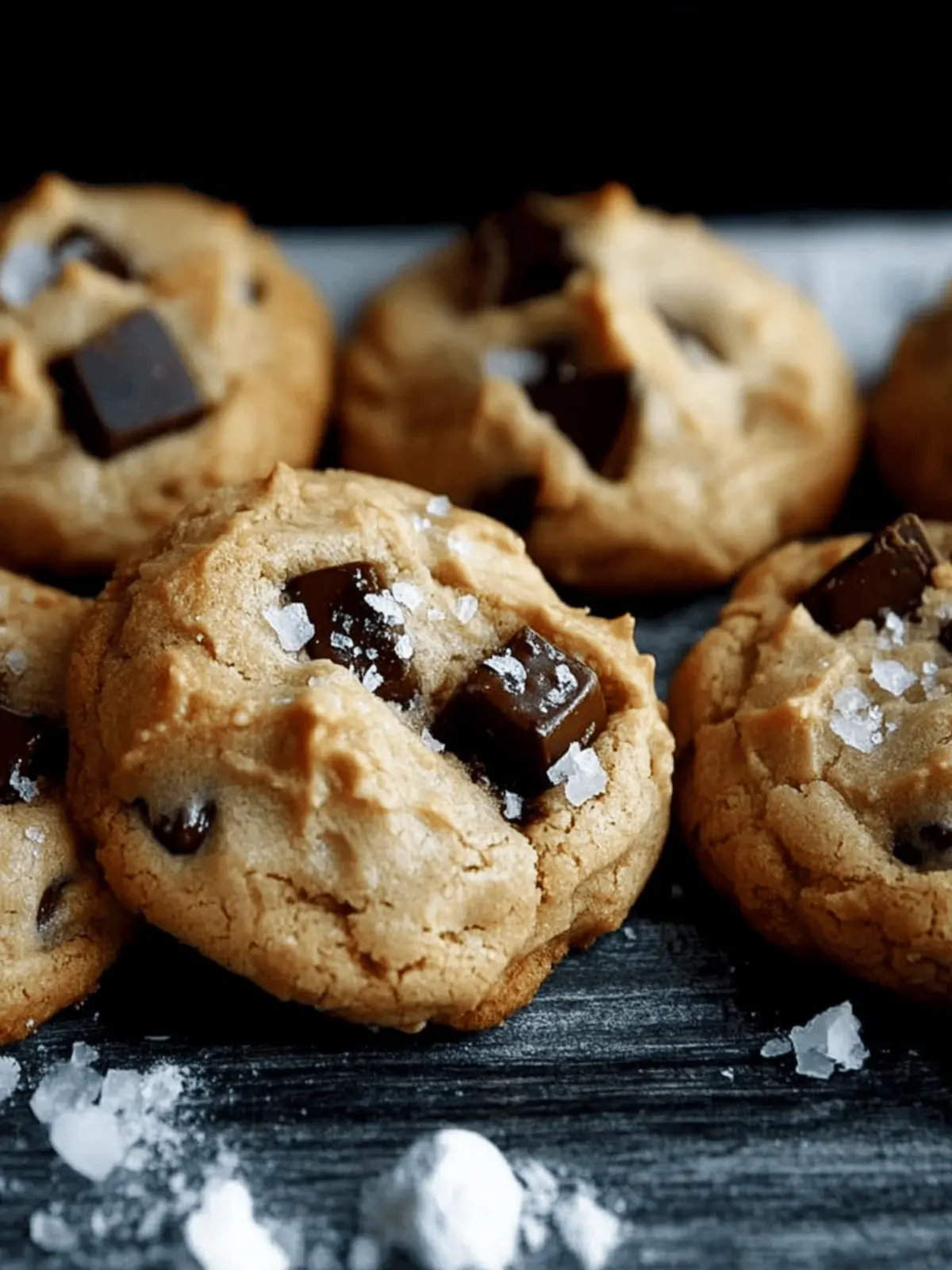 Salted Tahini Chocolate Chunk Cookies