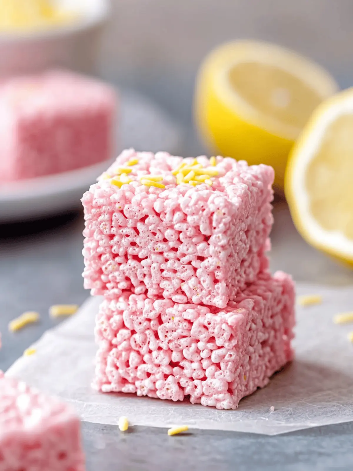 Pink Lemonade Rice Krispie Treats for a Refreshing Snack 5 Pink Lemonade Rice Krispie Treats